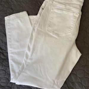 Old navy white rockstar jeans